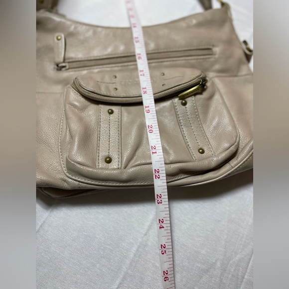 Vintage Stone & Co. Brown Tan Leather Shoulder Bag Purse - Picture 5 of 9